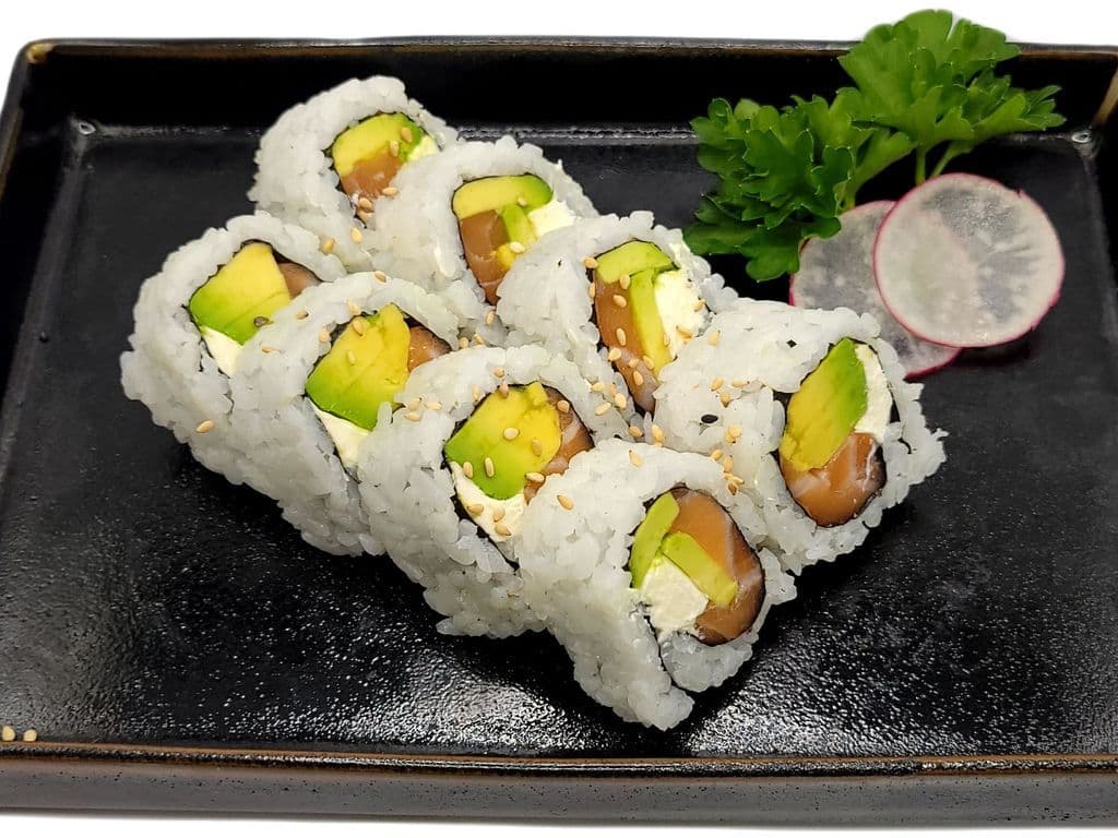 Salmon Avo Cream Cheese Roll