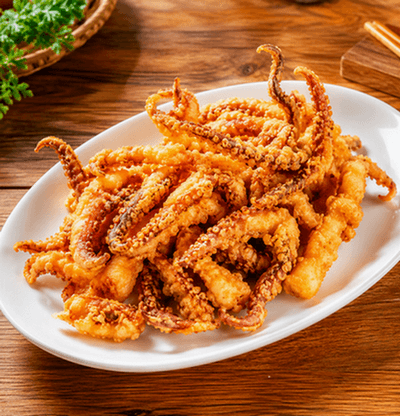 Deep Fried Squid Tentacles 酥炸鱿鱼丝 / 酥炸鱿鱼丝