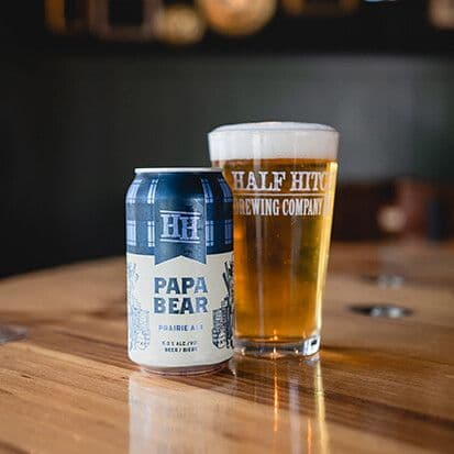 Papa Bear Prairie Ale - Reusable Glass Growler + Fill