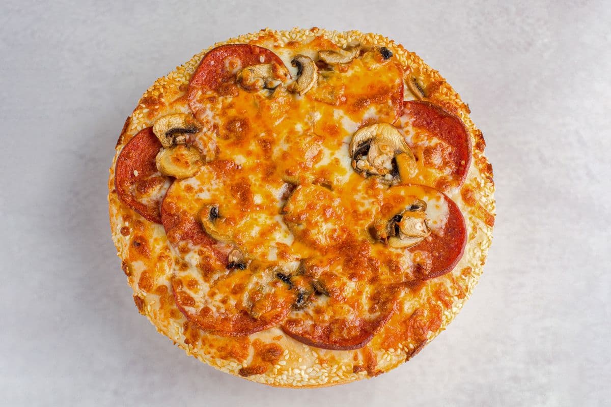 3. 8" Personal Pepperoni and Mushroom Pizza