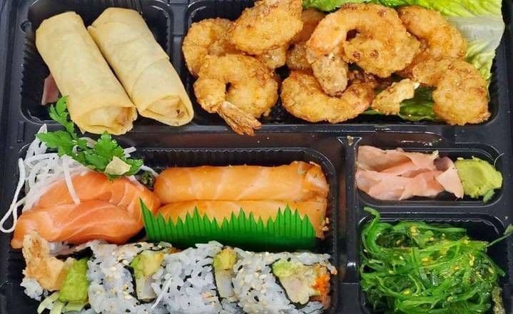 Garlic Butter Shrimp Bento