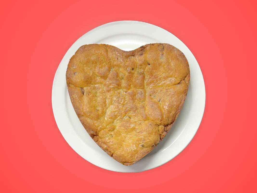 Heart Shaped Cookie Cake