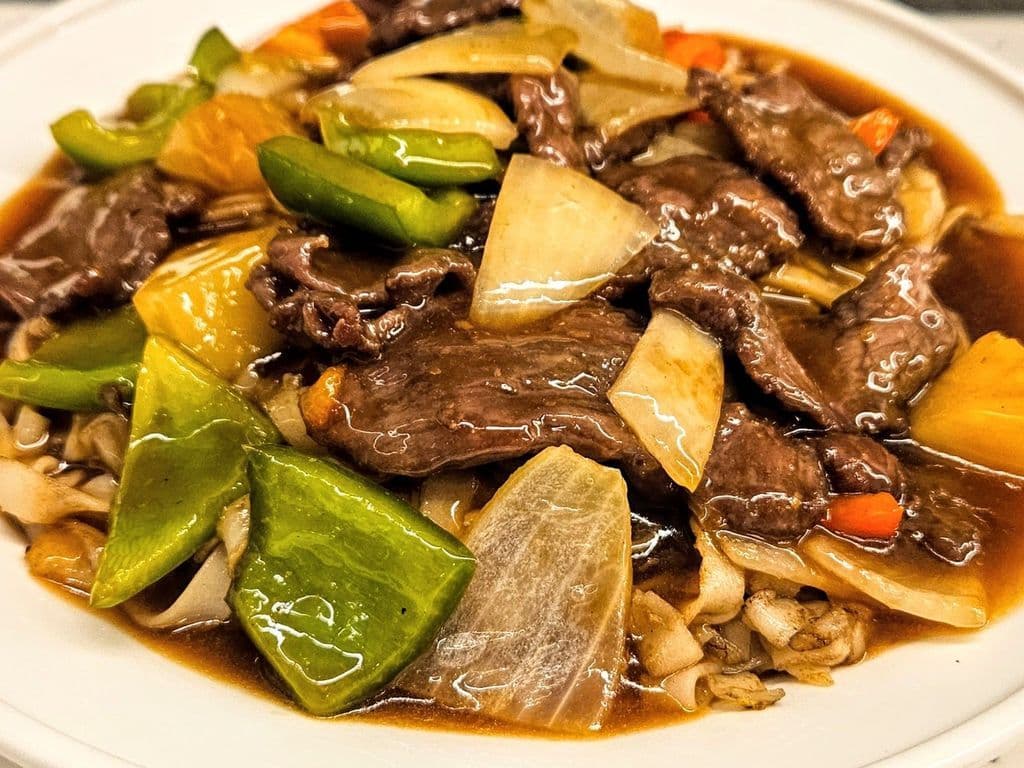 N17b Satay beef Fried Rice Noodle 沙爹牛肉炒河