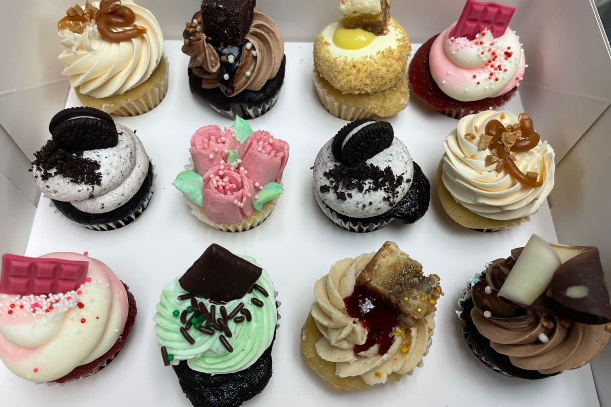 Boîtes de mini cupcakes-assortis