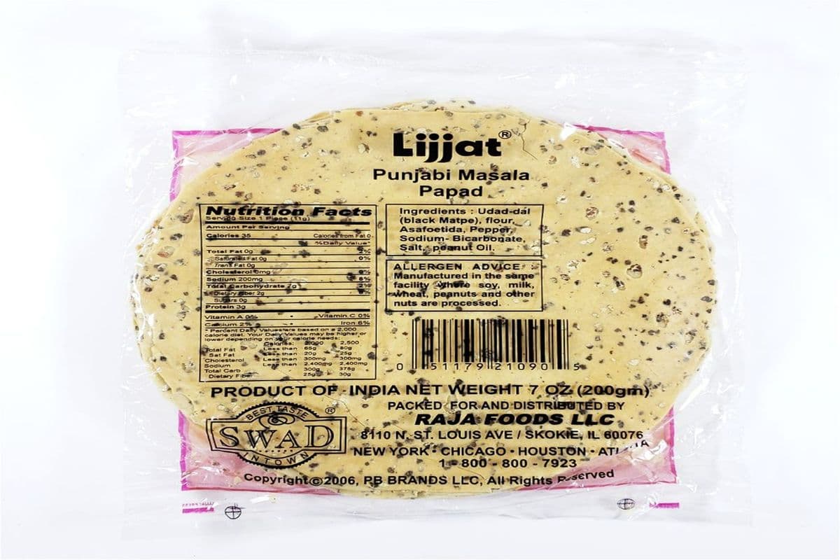 Lijjat Papad Punjabi (200g)