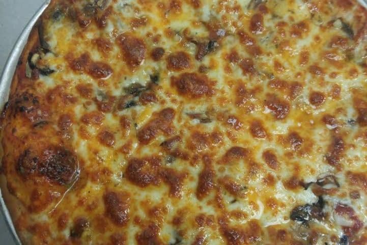 14" Pizza fromage extra champignons