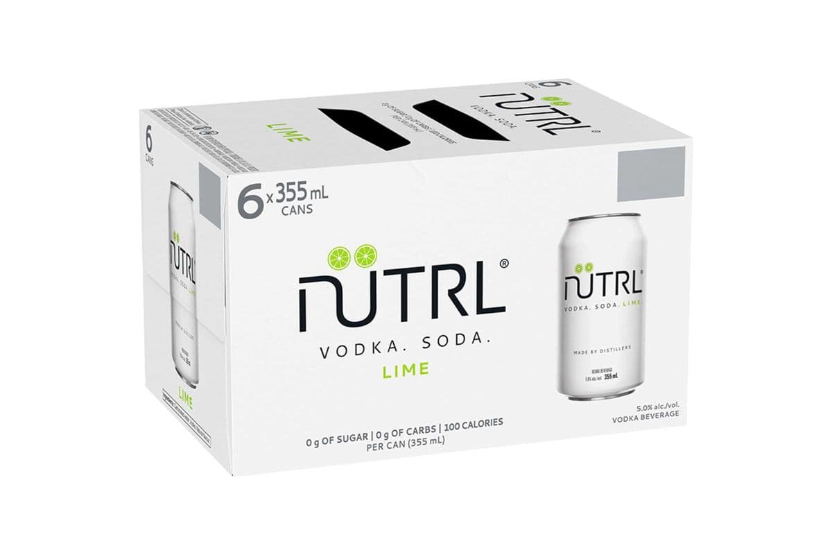 Nutrl Vodka Soda Lime (6 x 355 ml Cans)