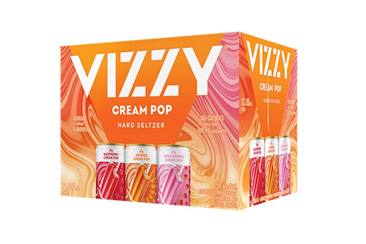VIZZY CREAM POP VARIETY PACK 12 CANS (12 x 355ML)