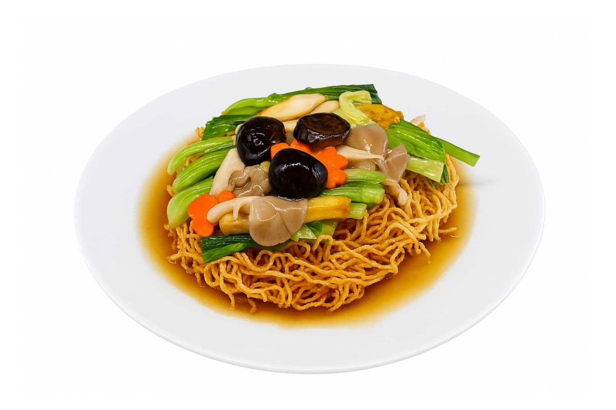 V13. Nouilles croustillantes végétariennes | Crispy Vegetarian Noodles | Mì xào giòn chay