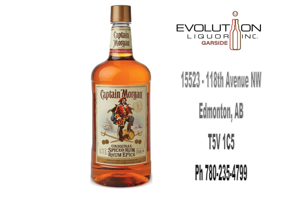 Captain Morgan Spiced Rum 1750P (1 x 1.75L Plastic Bottle)