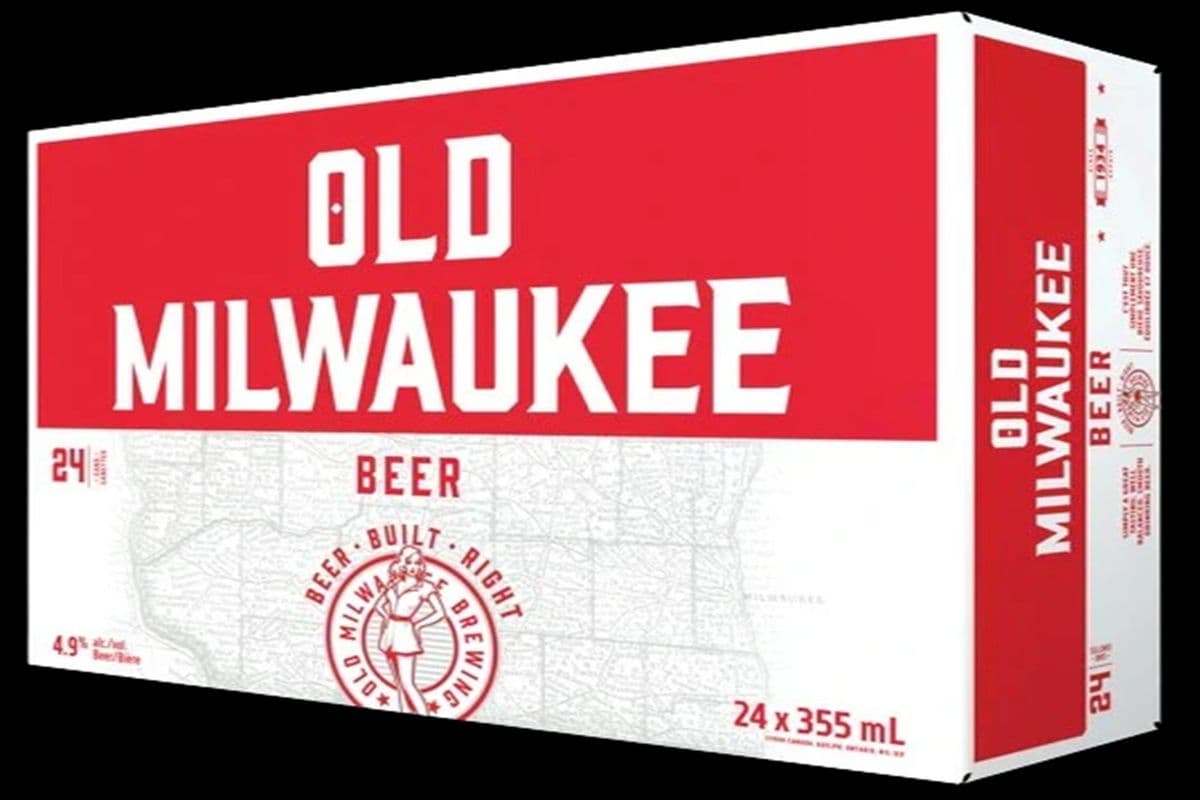 OLD MILWAUKEE 355ML 24PK CAN 4.9% ABV (355 mL)