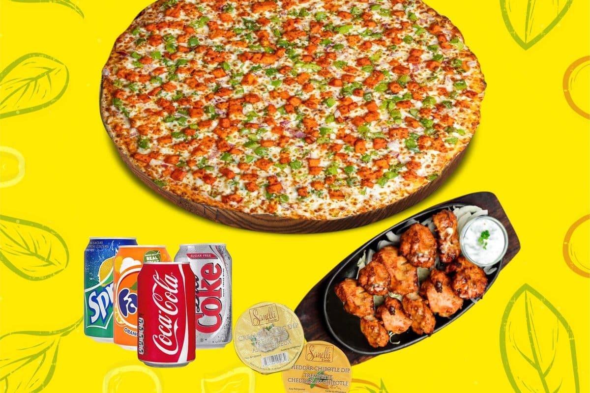 One Large Pizza and Fish Combo
