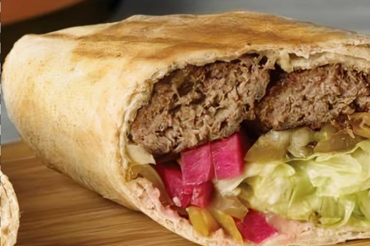 Large Chargrill BBQ Beef Kebab Wrap