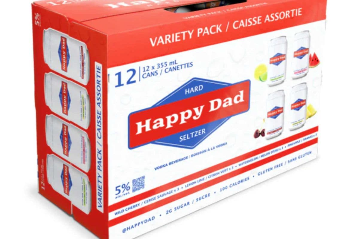 Happy Dad Seltzer Variety 12 Pack (12 x 355ml)