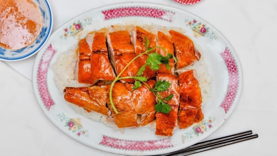 BBQ Duck on Steamed Rice 掛爐燒鴨飯