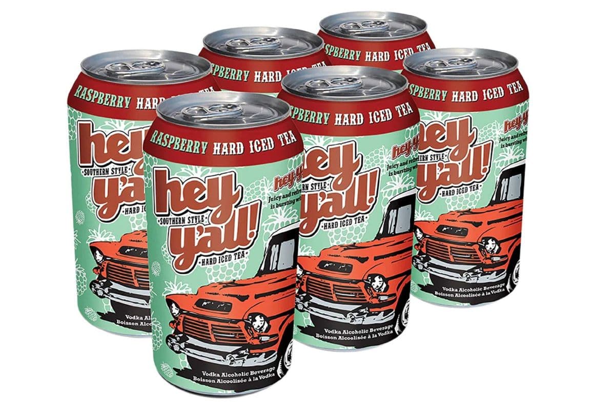 Hey Y`all Raspberry Hard Ice Tea (6 x 355 ML)