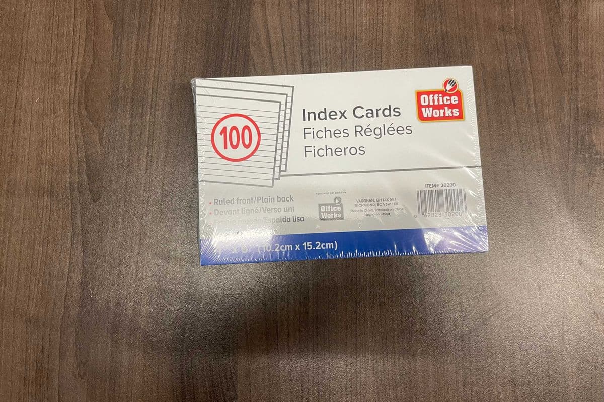 Ruled Index Cards (100pcs)