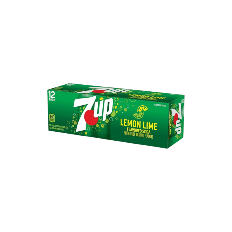 7-UP Lemon Lime Soda 12-Pack - USA (355ml)