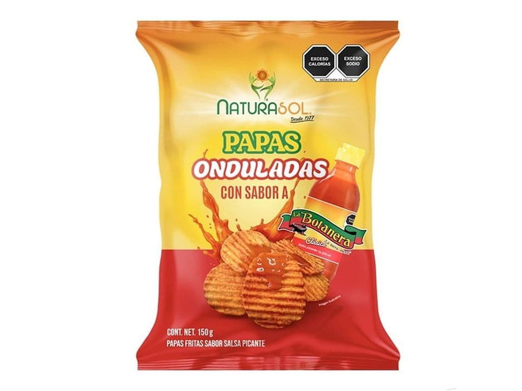 Naturasol Papas La Botanera Spicy Hot Sauce Potato Chips 150g Snack