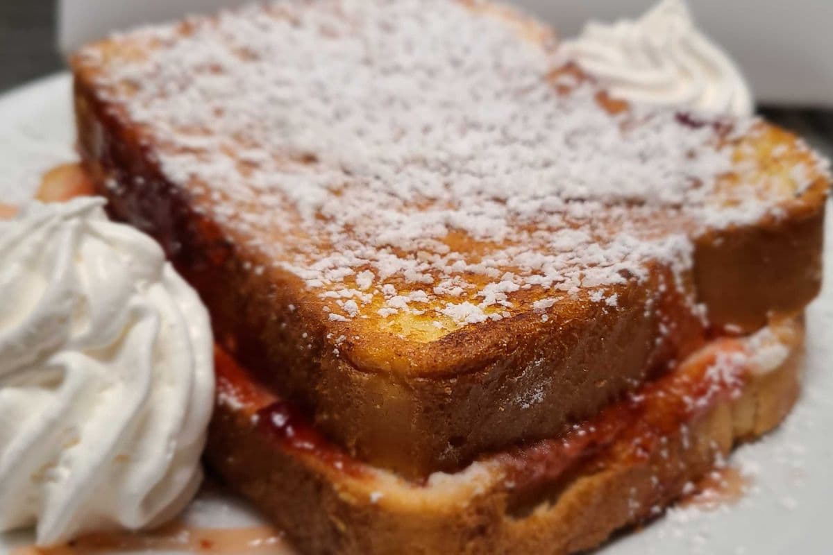Strawberry Cheesecake Double Decker French Toast