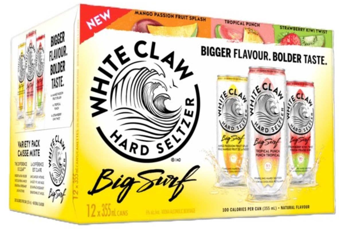 WHITE CLAW BIG SURF VARIETY PACK 12PK (1 x 12x355 ml)
