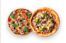 Two Medium Pizza