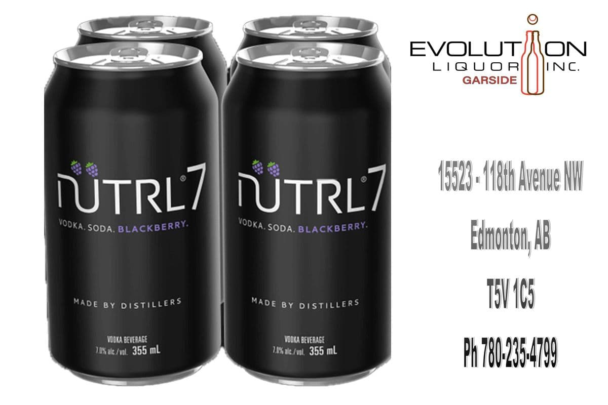 Nutrl 7 Vodka Soda Blackberry C355-04 (4 x 355ml Can)