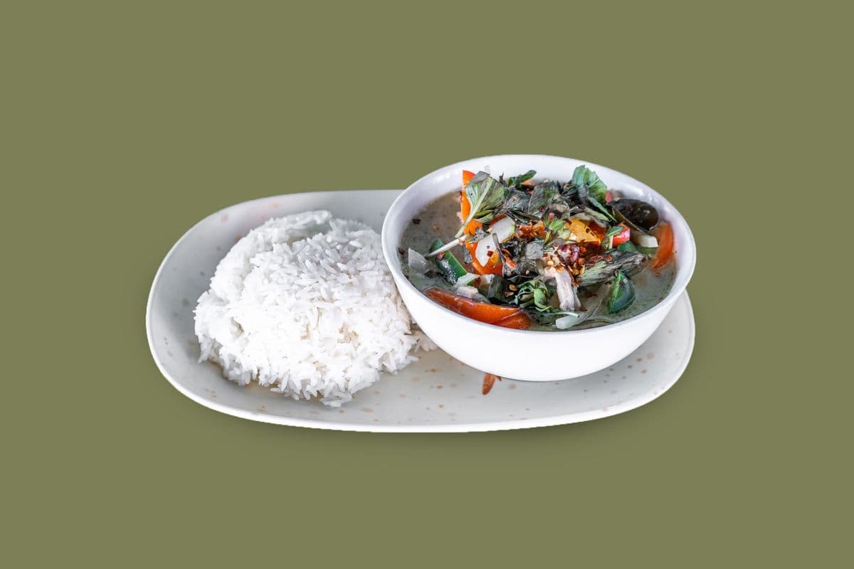 74. Classic Green Curry on rice