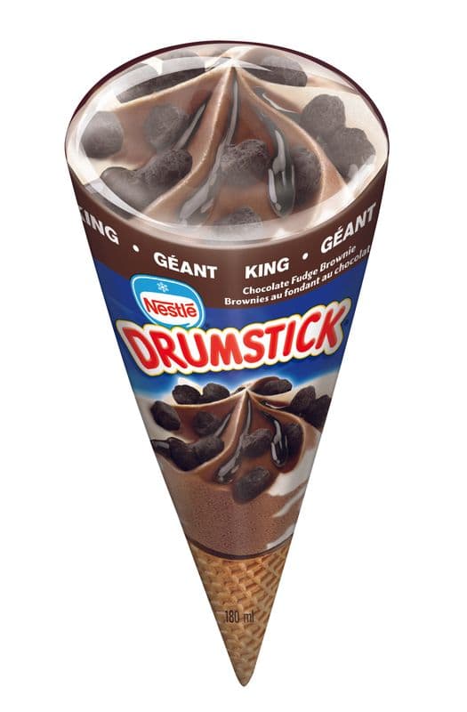 Drumstick brownies au fondant au chocolat / Drumstick Chocolate Fudge Bar (180 ml)