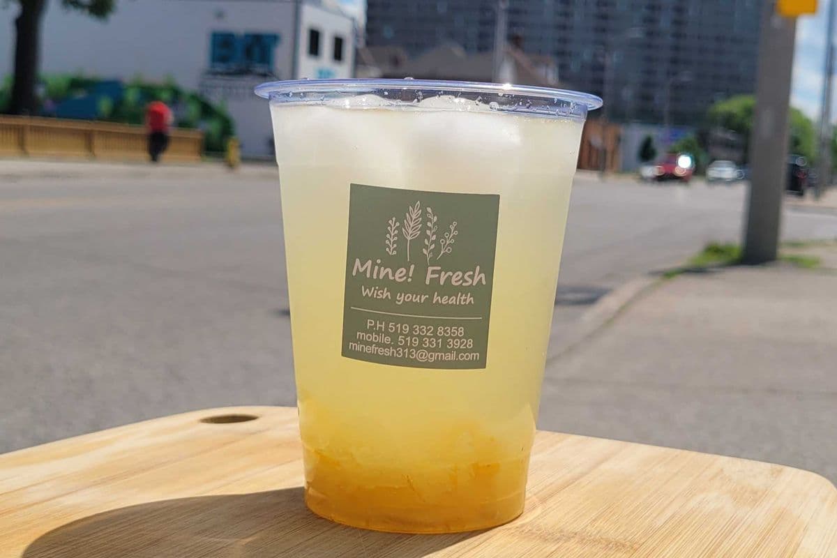 Yuza ice tea (16oz)