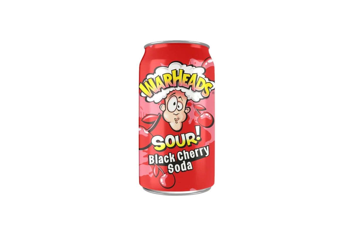 Warheads Sour Black Cherry Soda 355mL