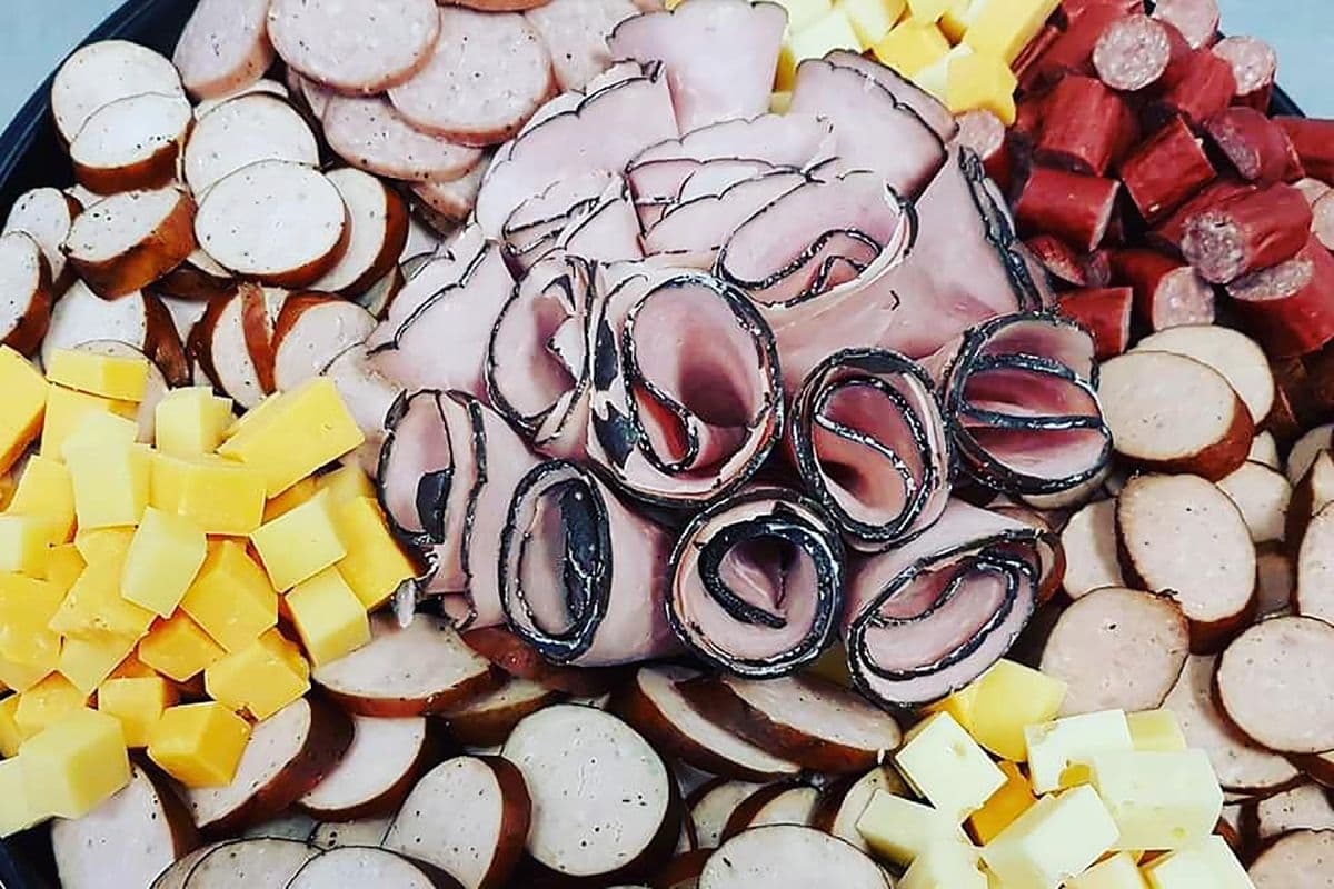 12" Small Europa Meat and Cheese Platter (12 inch round or square. )