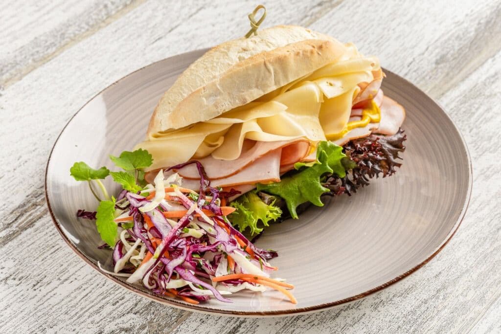 Ham and Cheese on a Bun