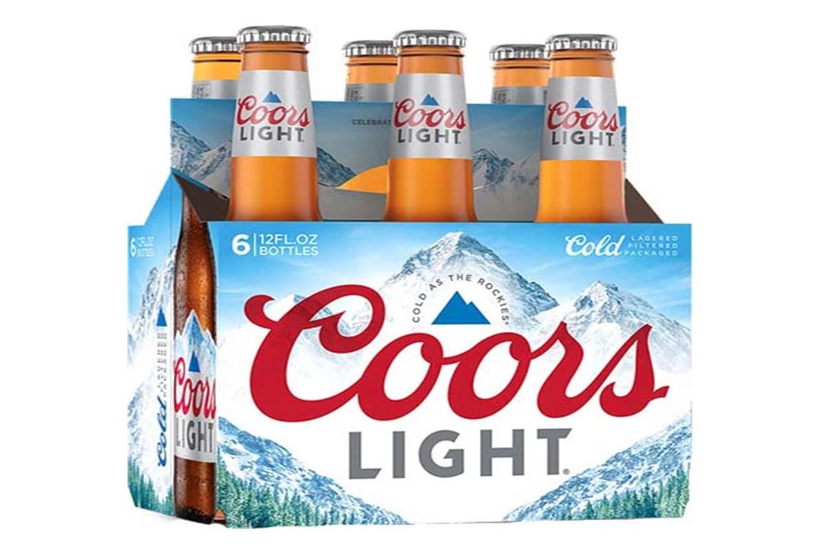 COORS LIGHT BOTTLES BEER (6 bottles) (6 x 341 ml)