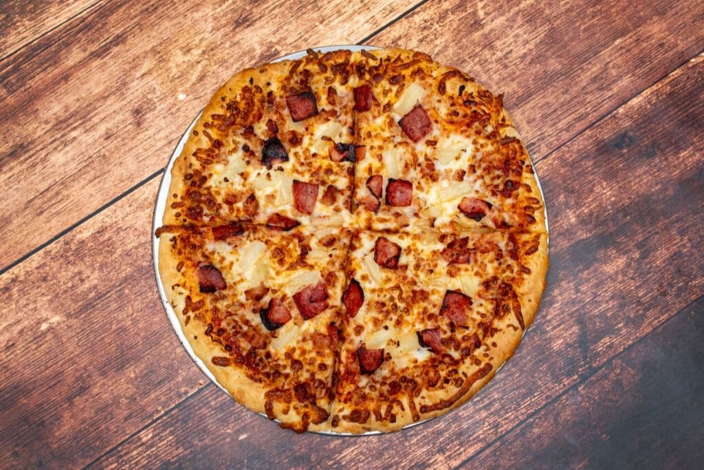 Hawaiian Pizza (SMALL, 10", 4 Slices, 3 Toppings)