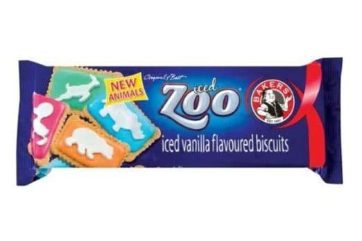 Bakers Zoo Iced Vanilla Flavored Biscuits (150g)