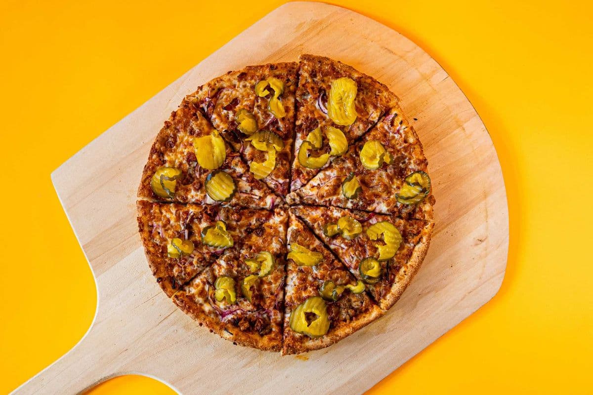 12" Medium Bacon Cheese Burger Pizza