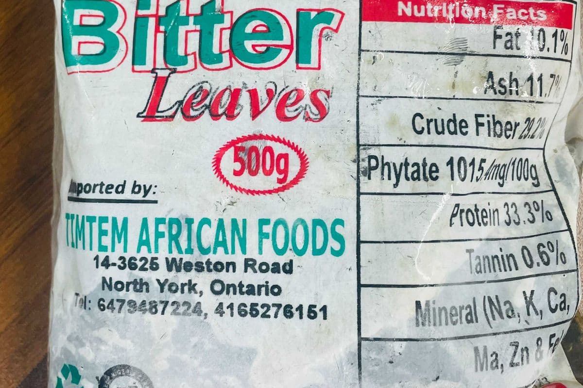Bitter Leaf (Frozen)