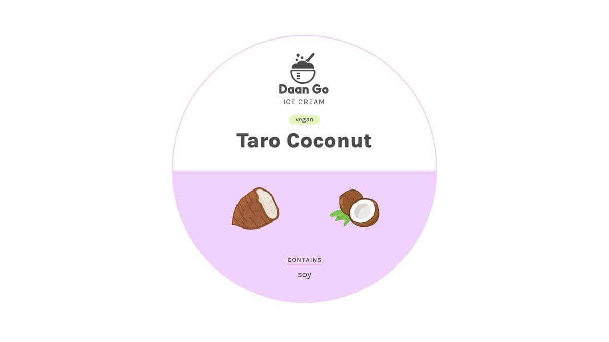 Coconut Taro Ice Cream