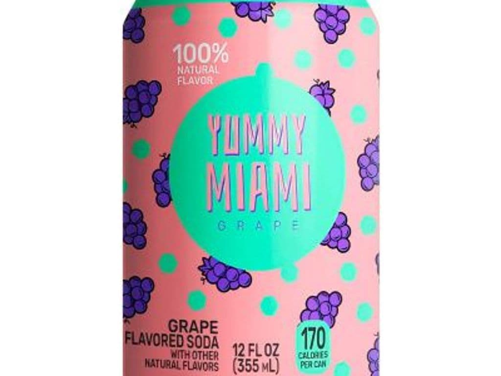 Yummy Miami Soda Grape (12oz)