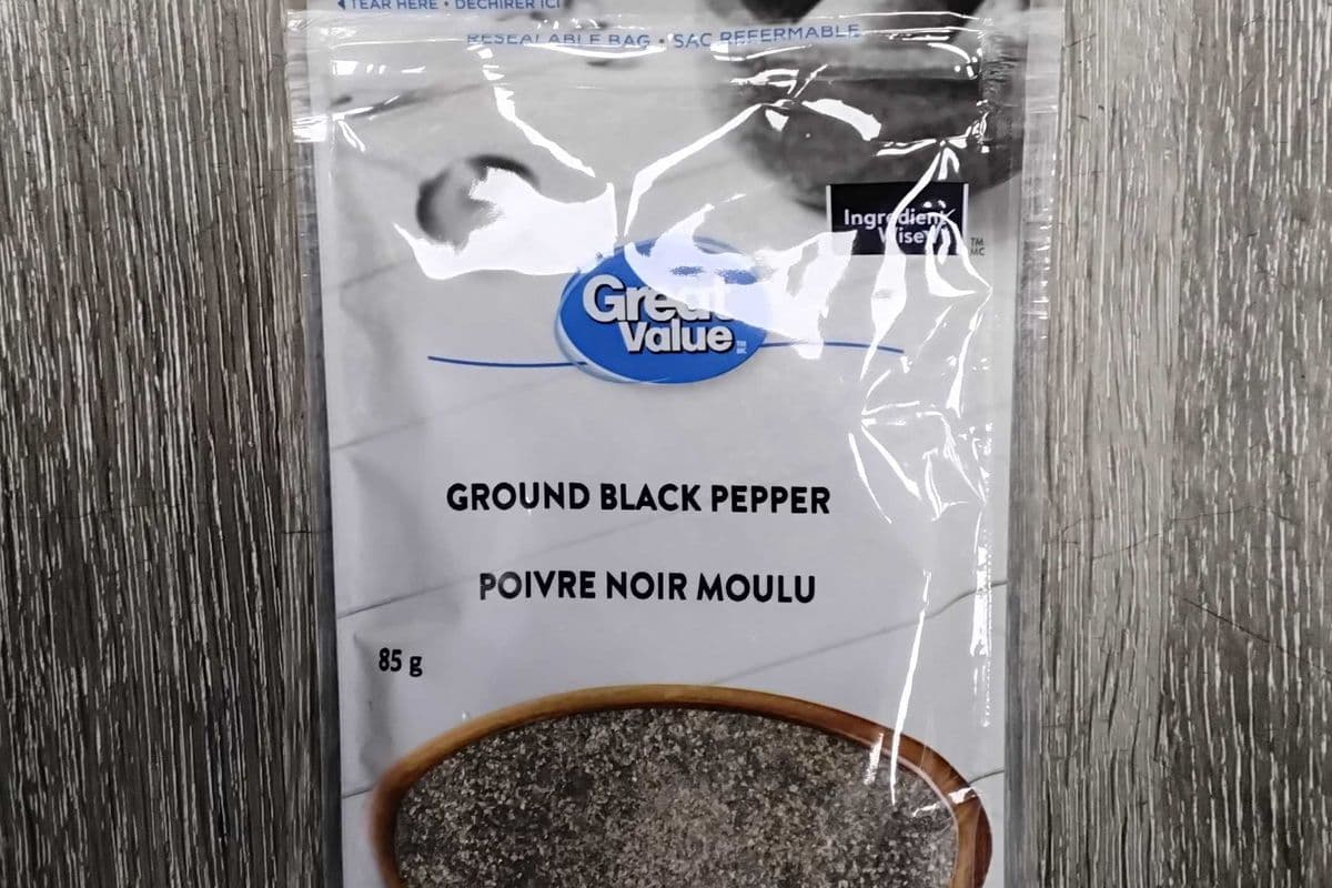 Great value ground black pepper (85g)