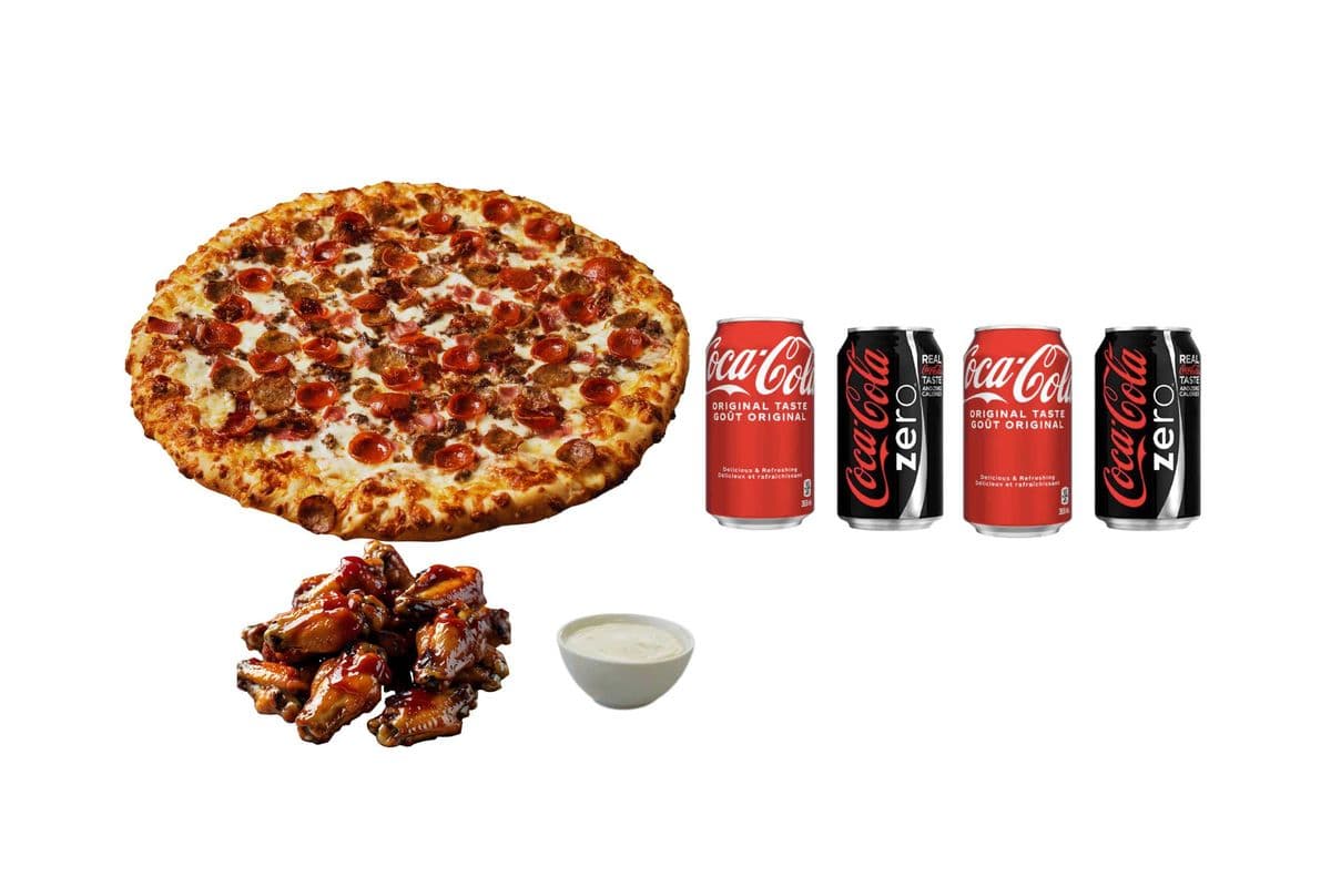 One Extra-Large Pizza and Sixteen Wings Combo