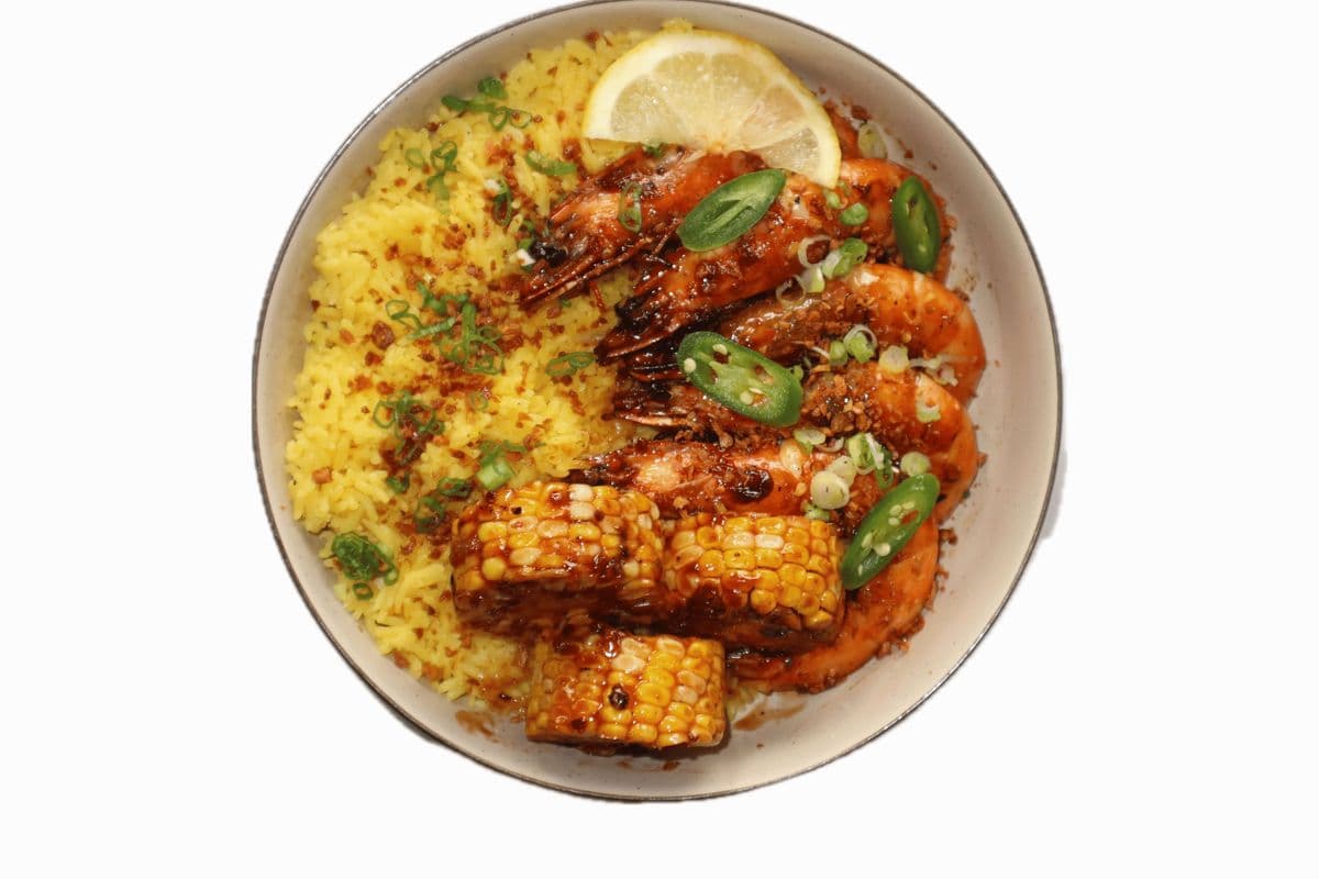 Buttered Shrimp With Java Rice