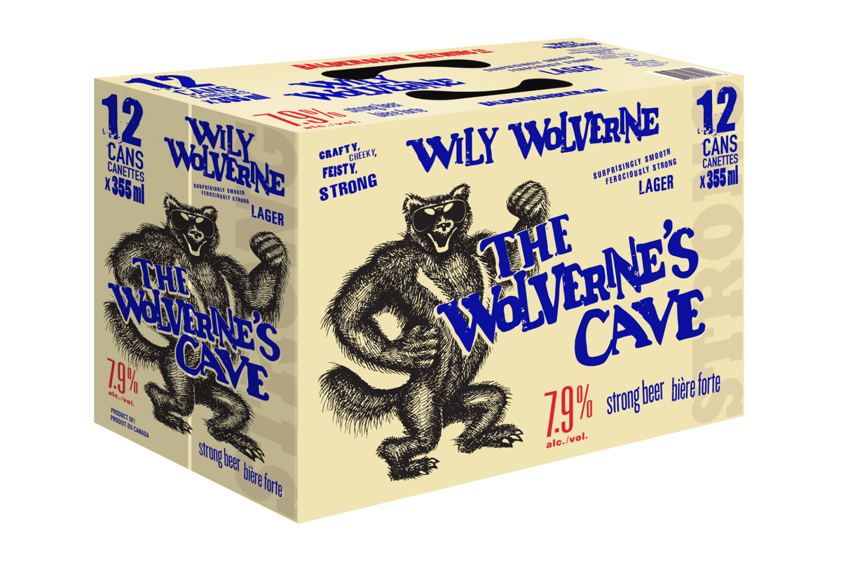 Wily Wolverine Strong Lager (12 x 355ml)
