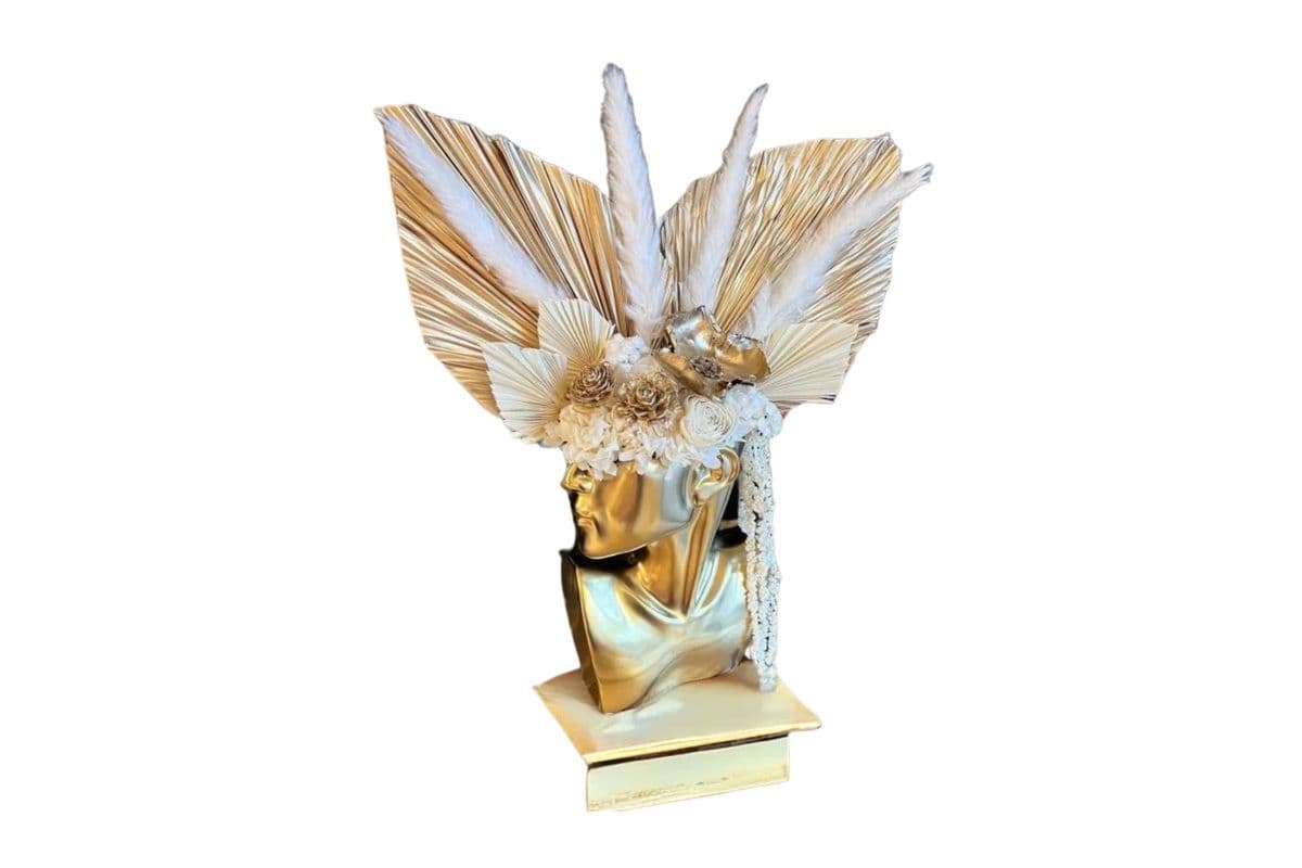 Golden Wisdom Collection- Eternity Rose Vase – Flowers last 3 years