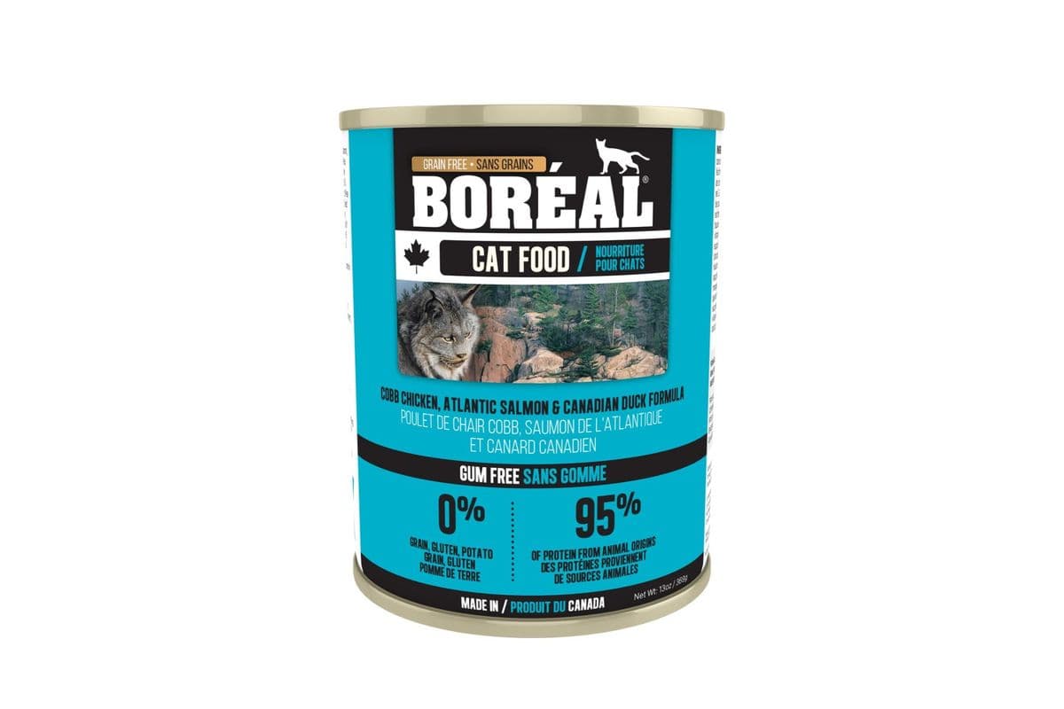 Boreal Cobb Chicken, Canadian Duck & Atlantic Salmon Grain-Free Wet Cat Food Can (369 g)