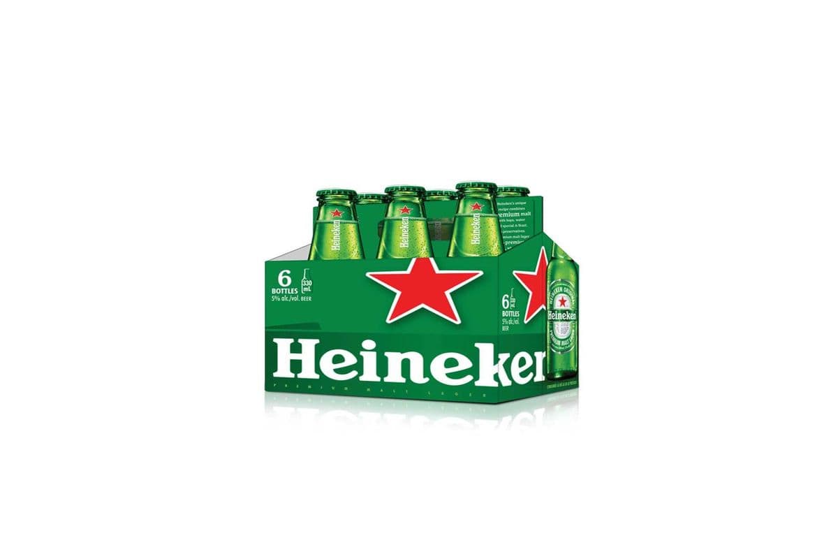 18. HEINEKEN (6 x 330ML (BOTTLES))