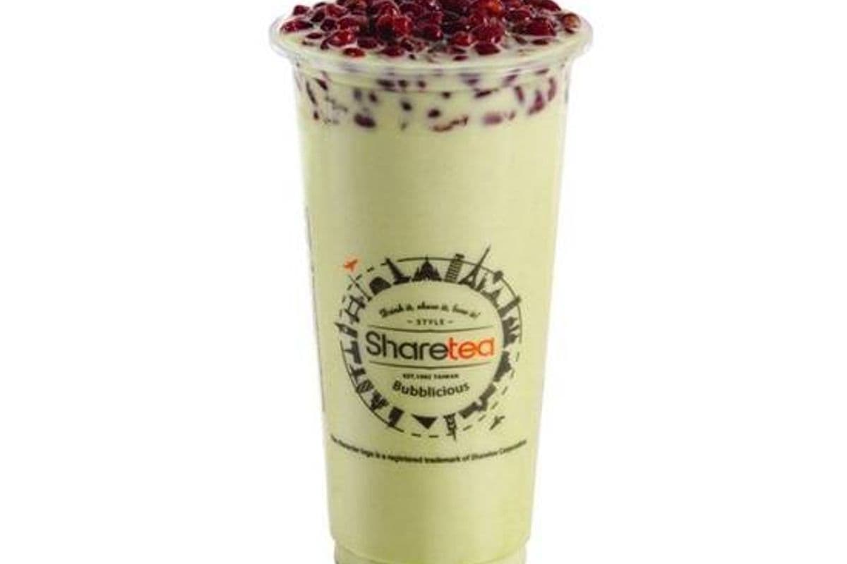 Matcha Red Bean Milk Tea
