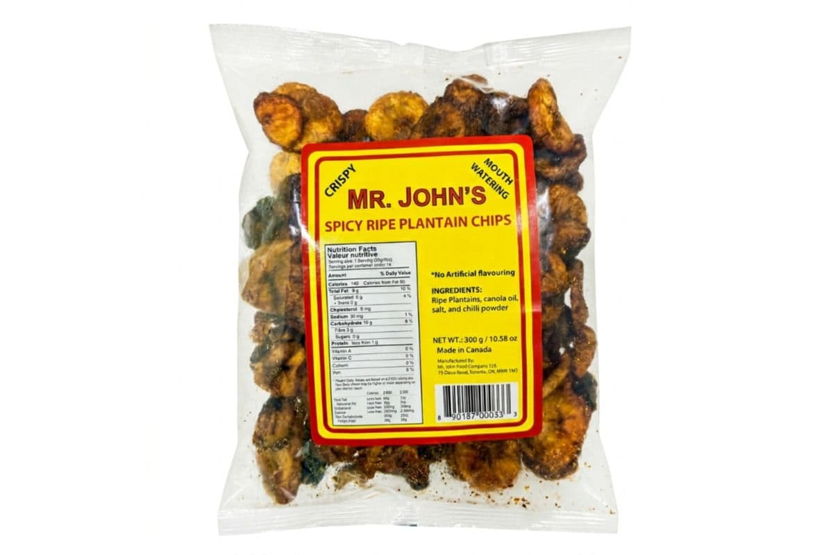 Mr. John's Spicy Ripe Plantain Chips