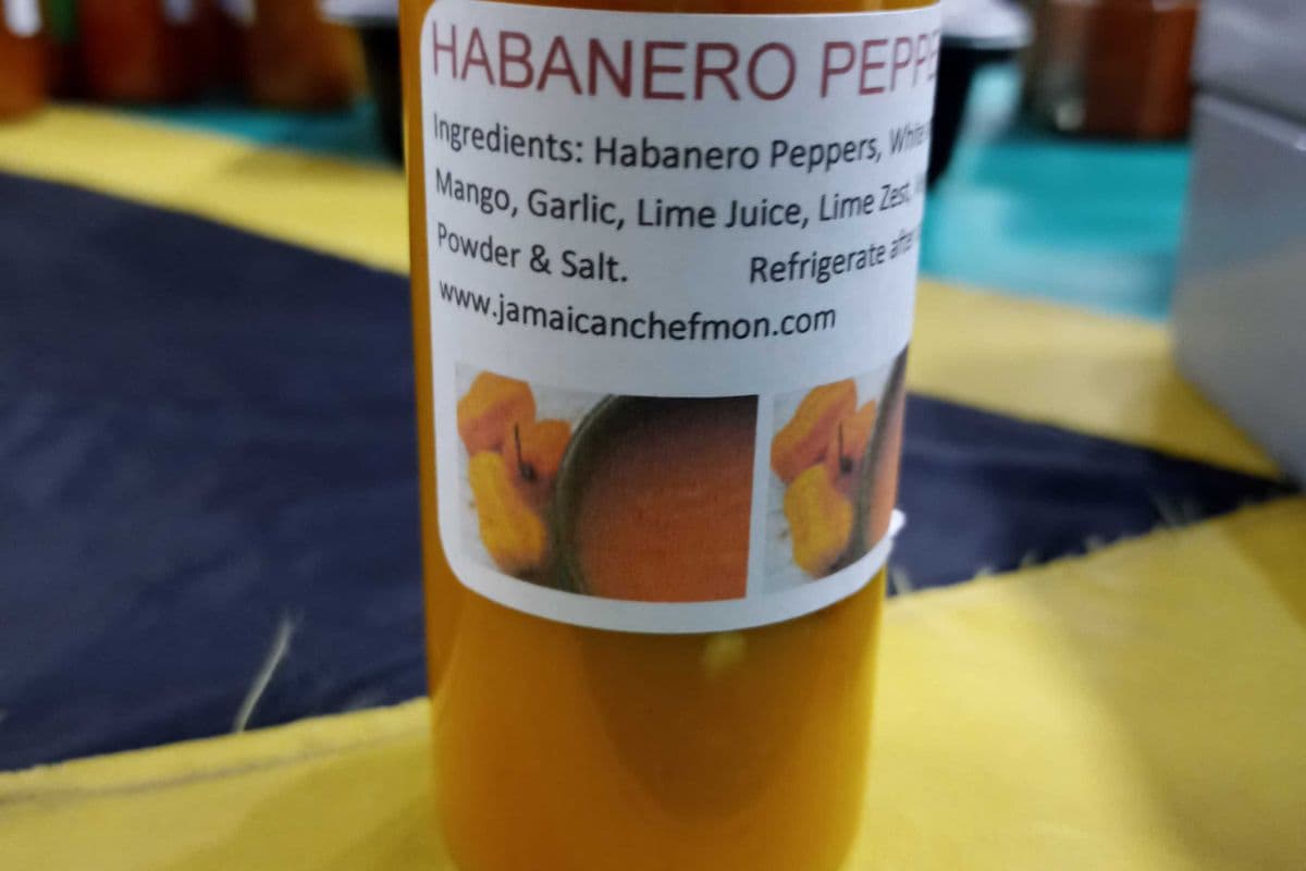 Mango habanero hot sauce